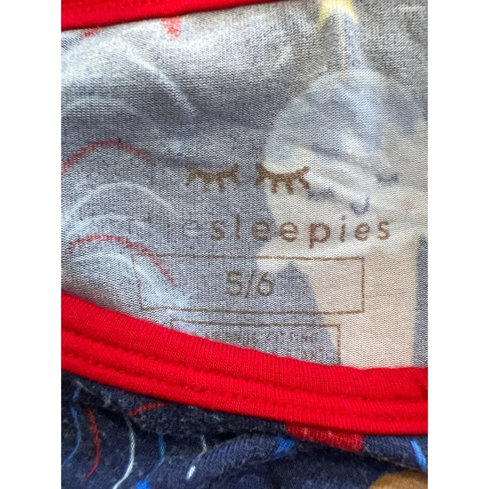 Little Sleepies Sparkle Treats 5/6 Bamboo Pajamas Patriotic Summer Americana Set